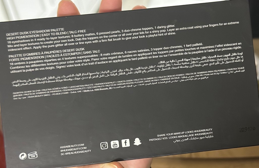 Huda Beauty Dabeal Desert Dusk Göz Farı Paleti - Görsel 3