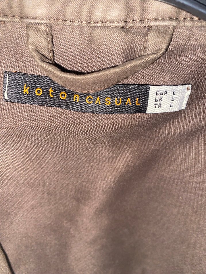 Düğmeli Erkek Kahverengi Ceket - Görsel 5