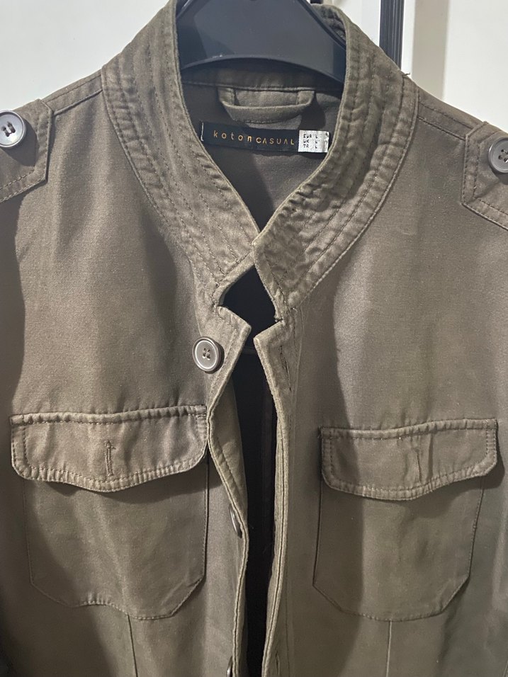 Düğmeli Erkek Kahverengi Ceket - Görsel 2