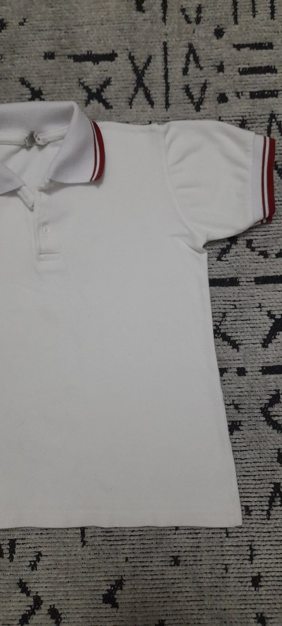 Uzun Kollu Beyaz Erkek Çocuk Polo Tişört - Görsel 4