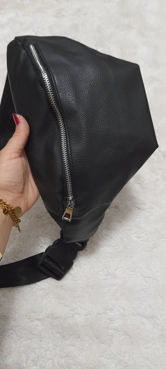 Diger Siyah Minimalist Bel Çantası - Görsel 2