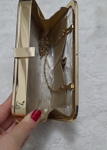 Pembe Deri Kadın Portföy Çanta - Görsel 3