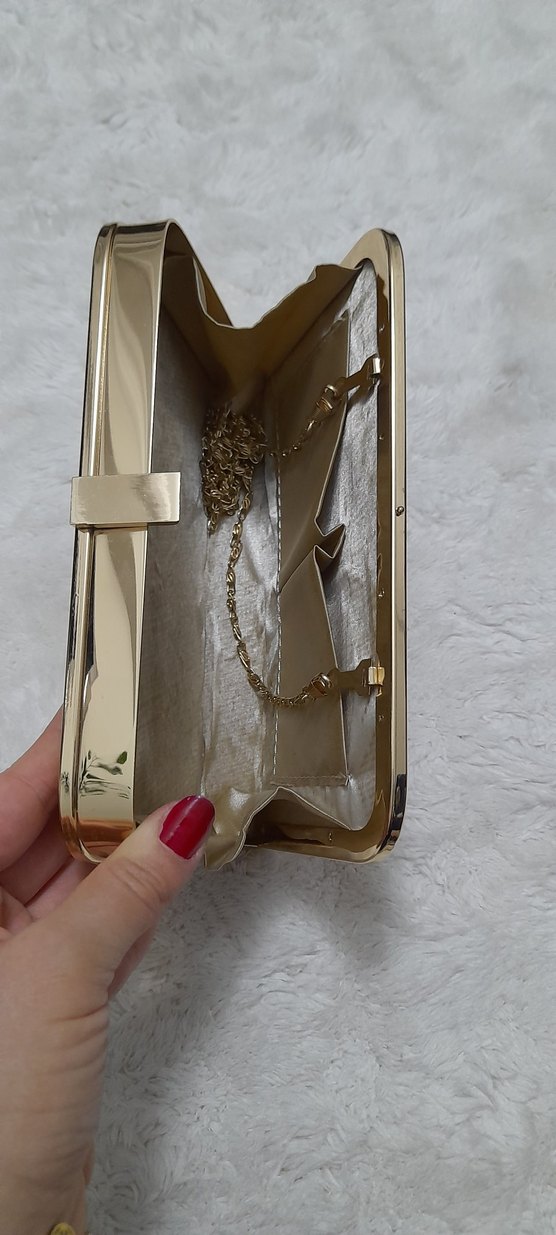 Pembe Deri Kadın Portföy Çanta - Görsel 3