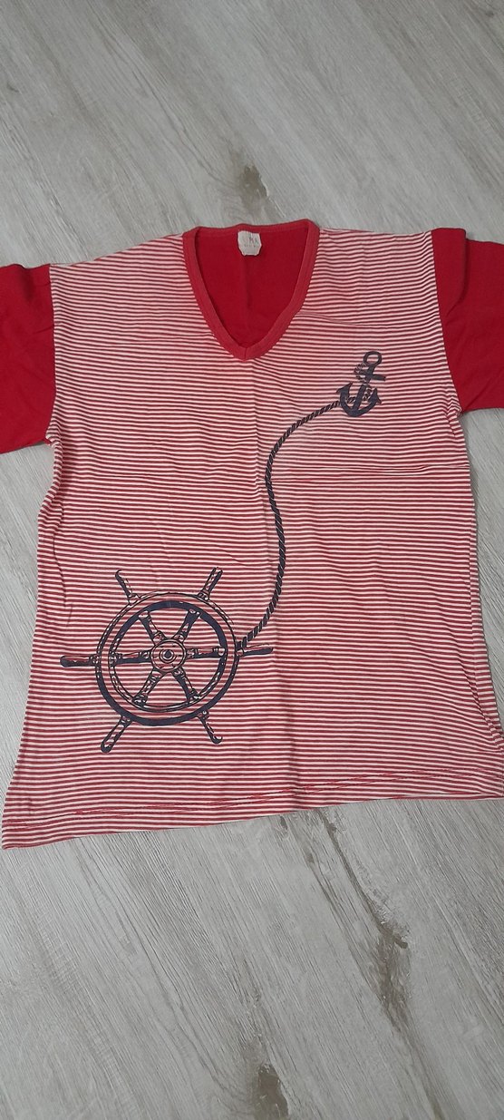 Kısa Kollu Kırmızı Baskılı Kadın Pijama Takımı - Görsel 2