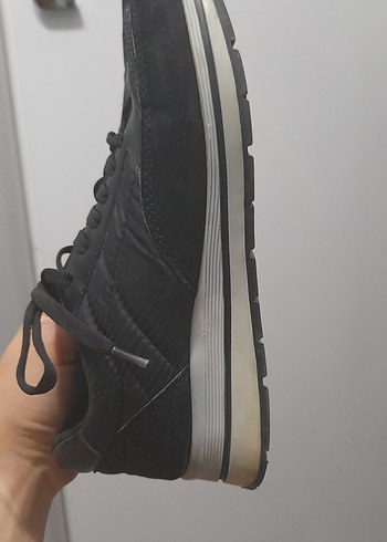 Siyah Rock Punk Tarzı Kadın Spor Ayakkabı - Görsel 3