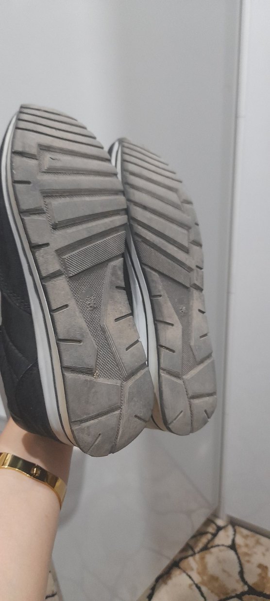 Siyah Rock Punk Tarzı Kadın Spor Ayakkabı - Görsel 4