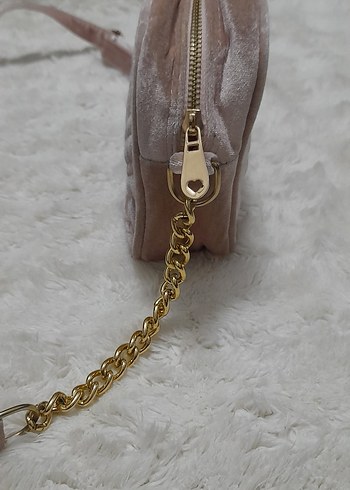 Pembe Kadın kadife Çanta - Görsel 2