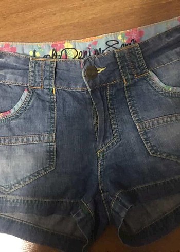 Loft Yazlik Mavi Denim Sort Rahat Ve Sik
