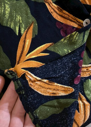 Bohem Renkli Mini Şort ve üstü  Ananas Desenli - Görsel 9