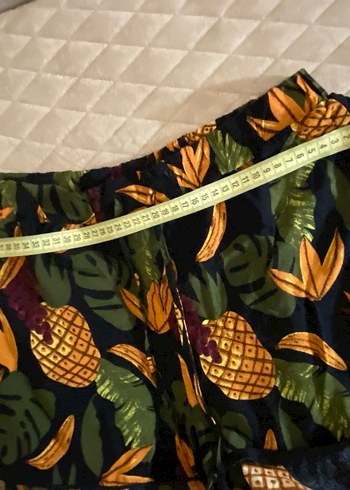 Bohem Renkli Mini Şort ve üstü  Ananas Desenli - Görsel 4