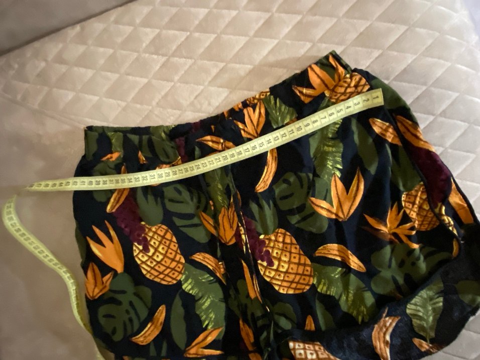 Bohem Renkli Mini Şort ve üstü  Ananas Desenli - Görsel 4