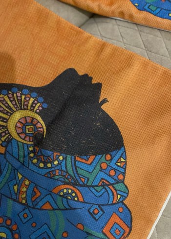 Bohem Tarzı Baskılı Camel Dekoratif Yastık Kılıfı - Görsel 4