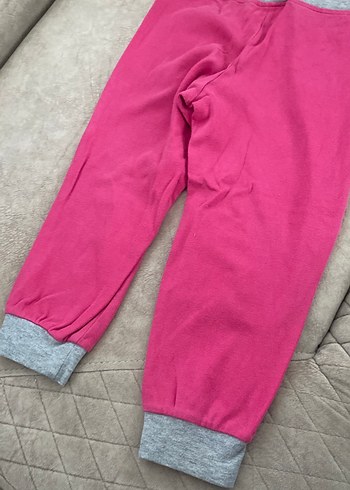 Kız Çocuk Pembe Baskılı Eşofman Altı - Görsel 7