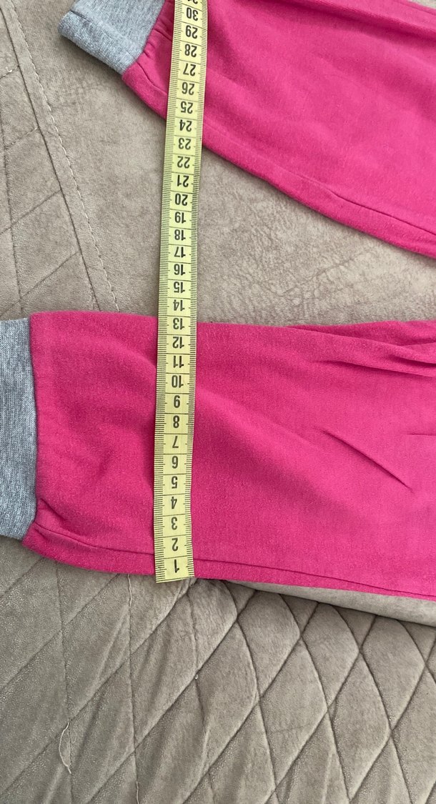 Kız Çocuk Pembe Baskılı Eşofman Altı - Görsel 3