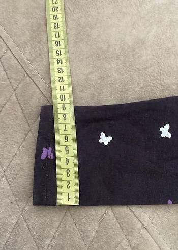 Mor Kelebek Desenli Kız Tayt - Görsel 2