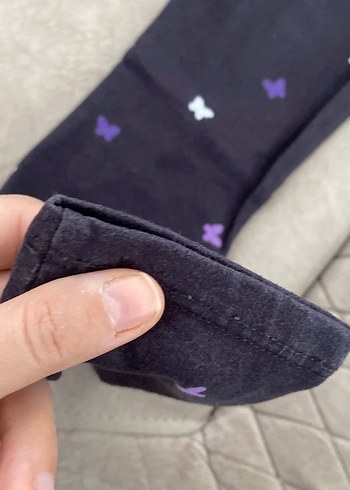 Mor Kelebek Desenli Kız Tayt - Görsel 6