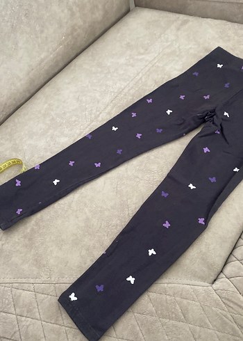 Mor Kelebek Desenli Kız Tayt - Görsel 5