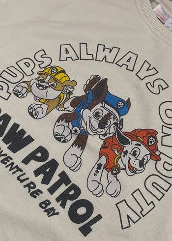 Baskılı Bej Erkek Sweatshirt - Görsel 7