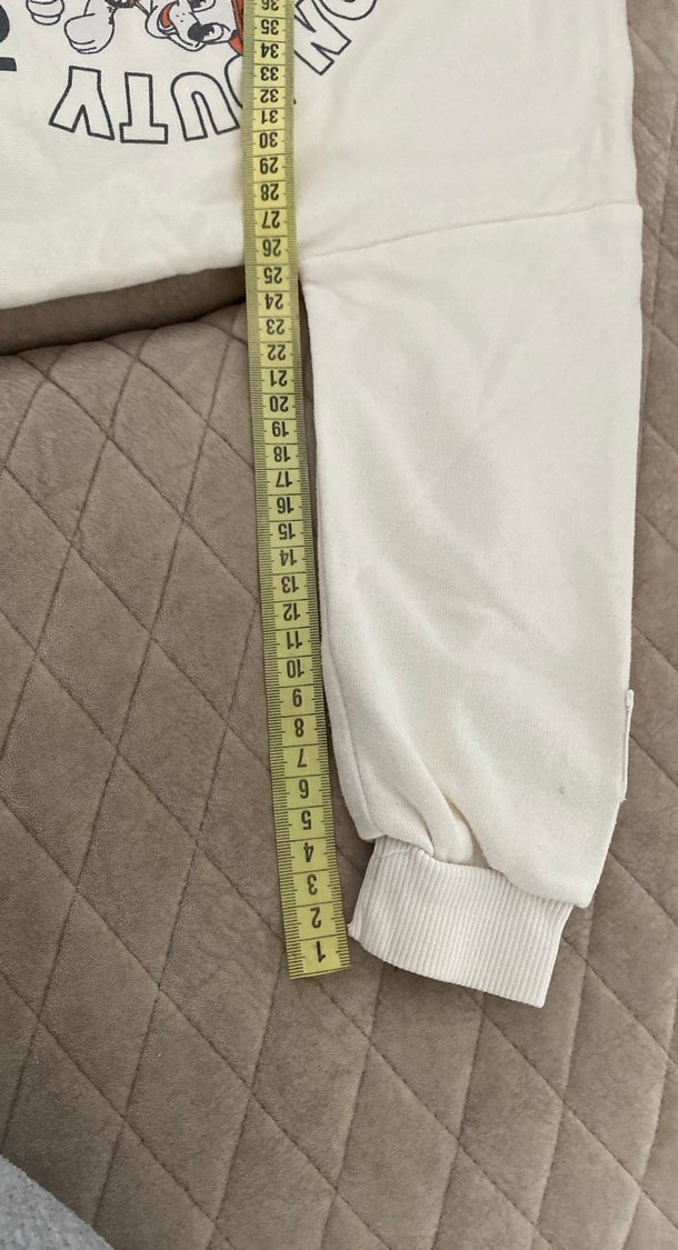 Baskılı Bej Erkek Sweatshirt - Görsel 4