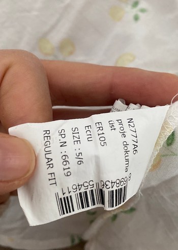 Sarı Desenli Kısa Kollu Keten Gömlek - Görsel 6