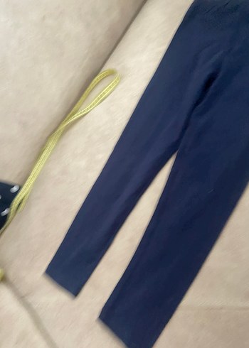 Kız Çocuk Lacivert Pamuklu Tayt - Görsel 5