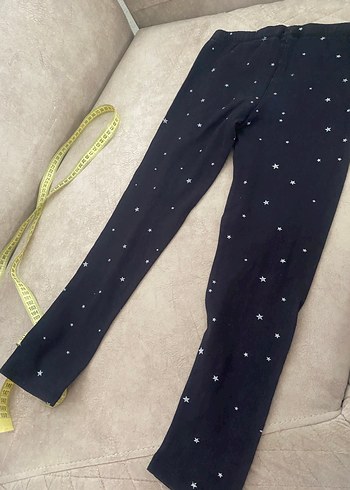 Kız Çocuk Lacivert Pamuklu Tayt - Görsel 9