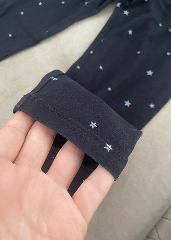 Kız Çocuk Lacivert Pamuklu Tayt - Görsel 13