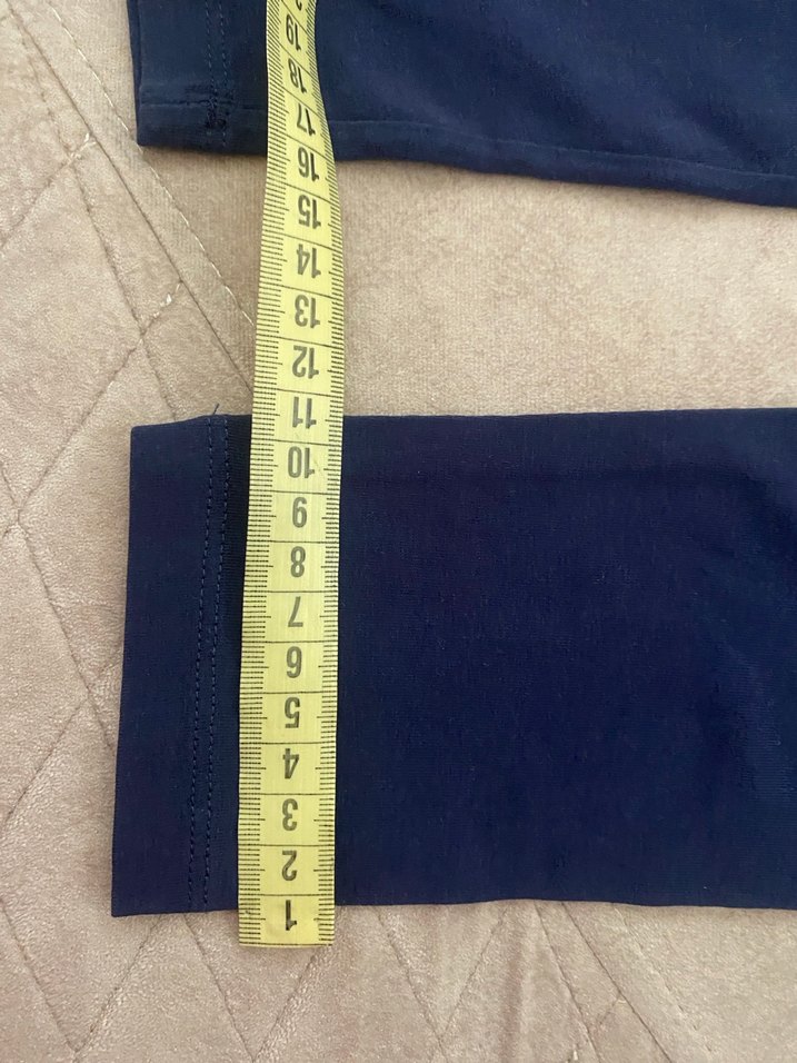 Kız Çocuk Lacivert Pamuklu Tayt - Görsel 2