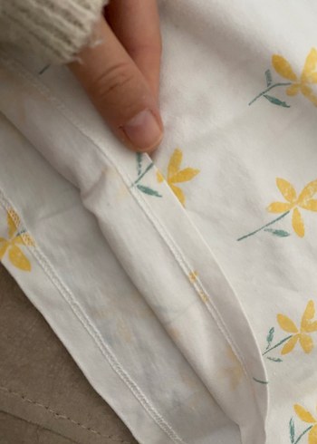 Kız Çocuk Çiçek Desenli Uzun Kollu Tişört - Görsel 3