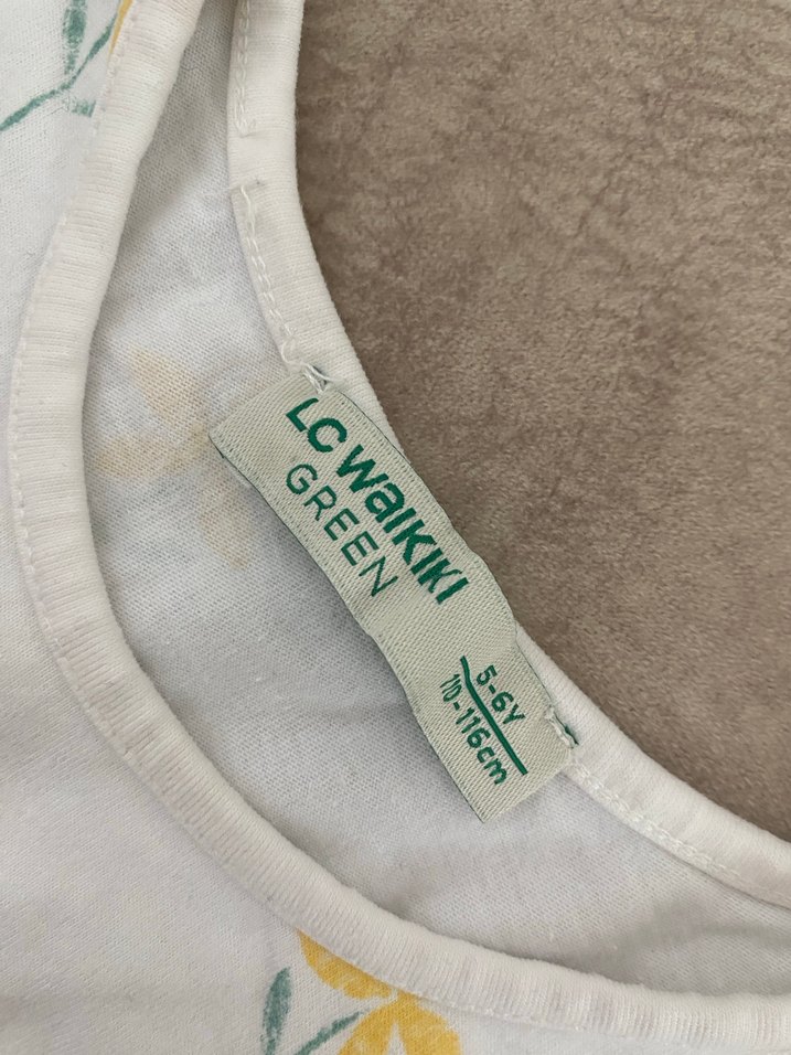 Kız Çocuk Çiçek Desenli Uzun Kollu Tişört - Görsel 2