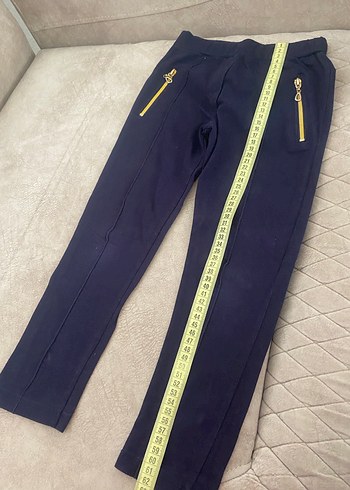 Lacivert esnek kumaşlı çocuk pantolon - Görsel 8