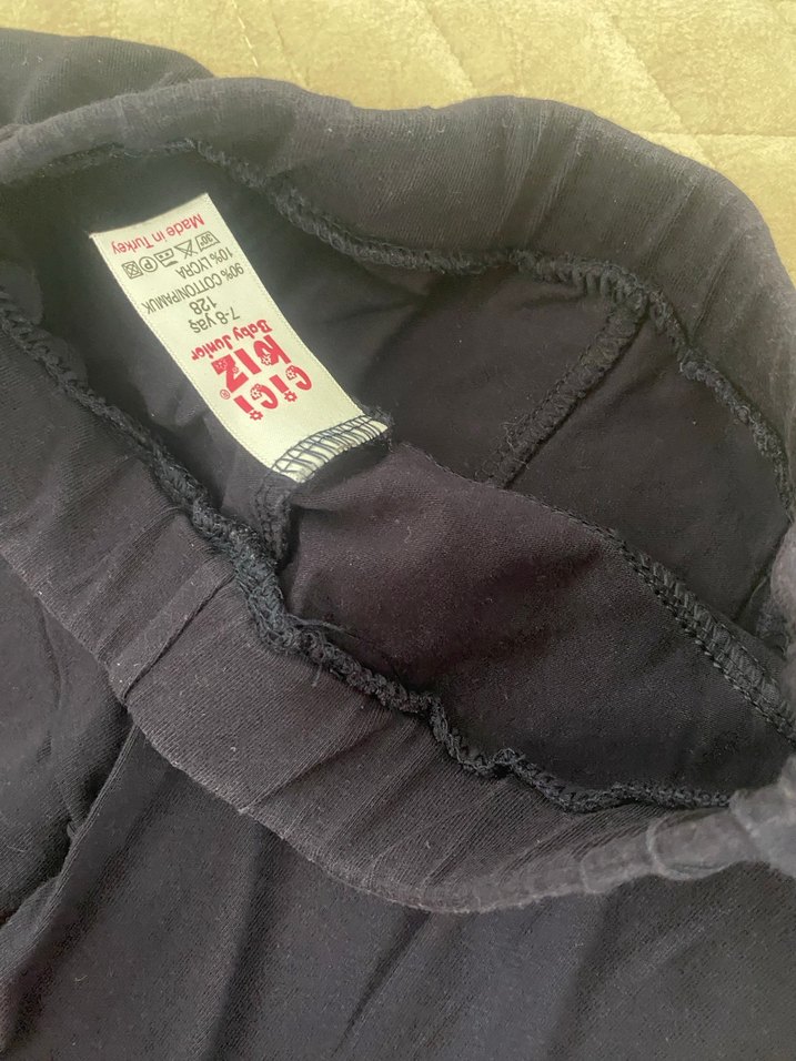 Lacivert esnek kumaşlı çocuk pantolon - Görsel 2