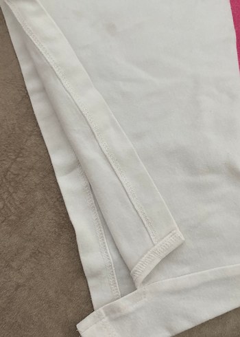 Beyaz Baskılı Kız Çocuk Tişörtü - Görsel 6