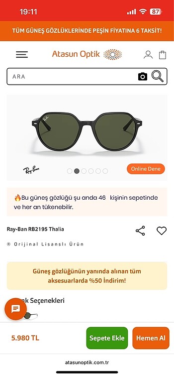 Rayban - Orjinal Gözlük