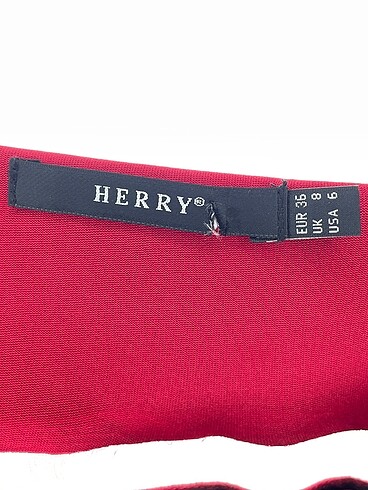 36 Beden kırmızı Renk Herry Kısa Elbise %70 İndirimli.