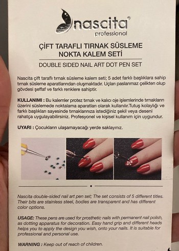 Nascita Çift Taraflı Nokta Kalem Seti 5'li - Görsel 4