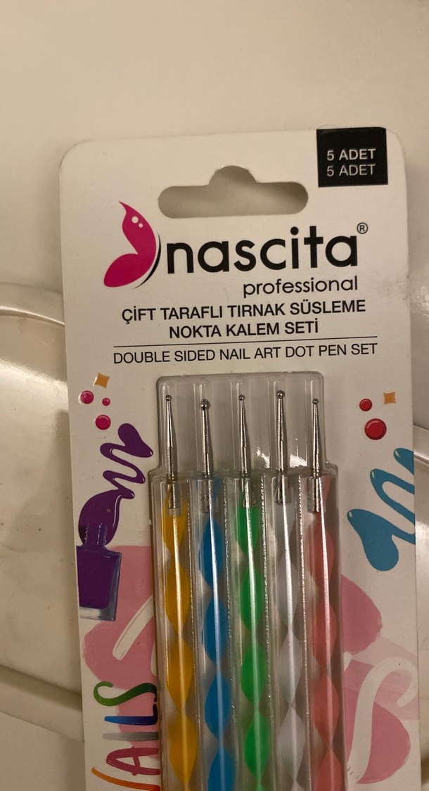 Nascita Çift Taraflı Nokta Kalem Seti 5'li - Görsel 2