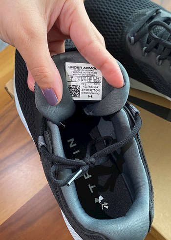 Siyah Gri Under Armour UA CHARGE FOCUS Erkek Koşu Ayakkabısı - Görsel 3