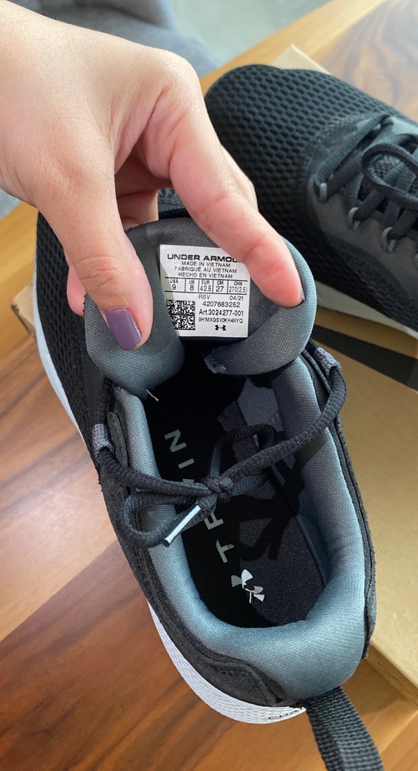 Siyah Gri Under Armour UA CHARGE FOCUS Erkek Koşu Ayakkabısı - Görsel 3