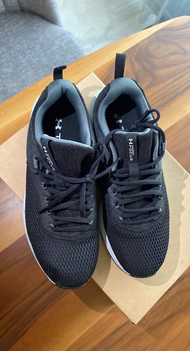 Siyah Gri Under Armour UA CHARGE FOCUS Erkek Koşu Ayakkabısı - Görsel 5