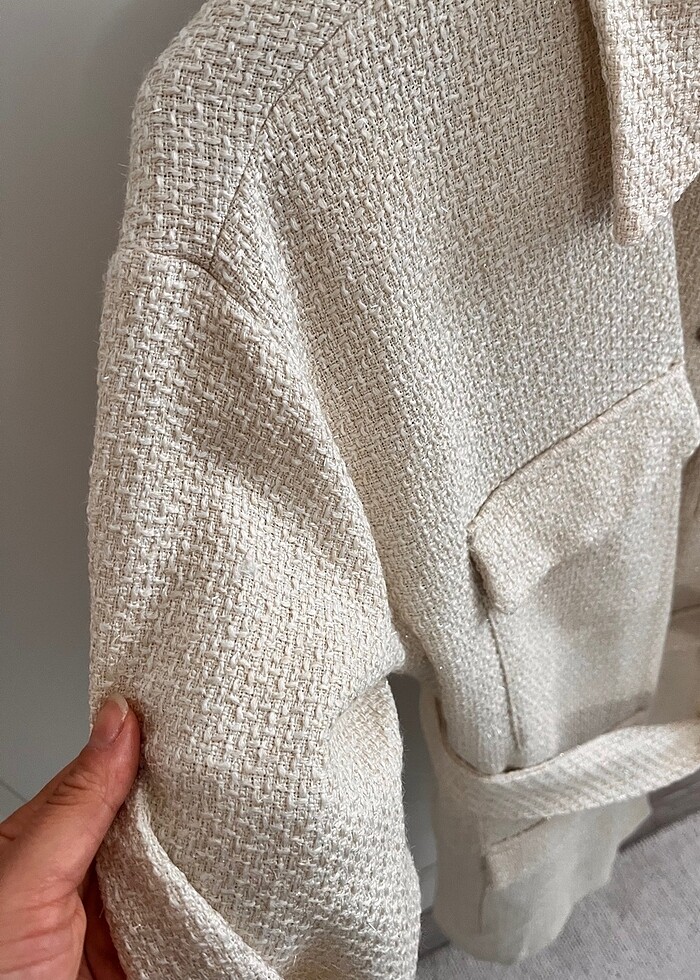 Krem ceket - Görsel 2