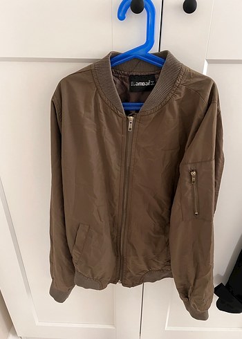 Kadın haki Fermuarlı Ceket - Görsel 2