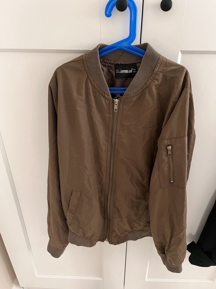 Kadın haki Fermuarlı Ceket - Görsel 2