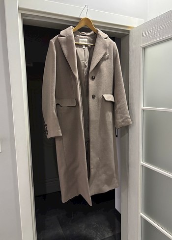 Bej Düğmeli Kaban - Görsel 2