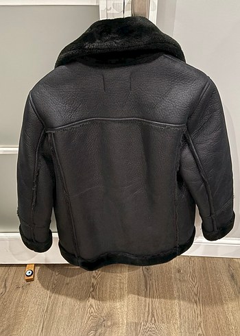 Siyah Süet Kürklü Midi Kadın Ceket - Görsel 5