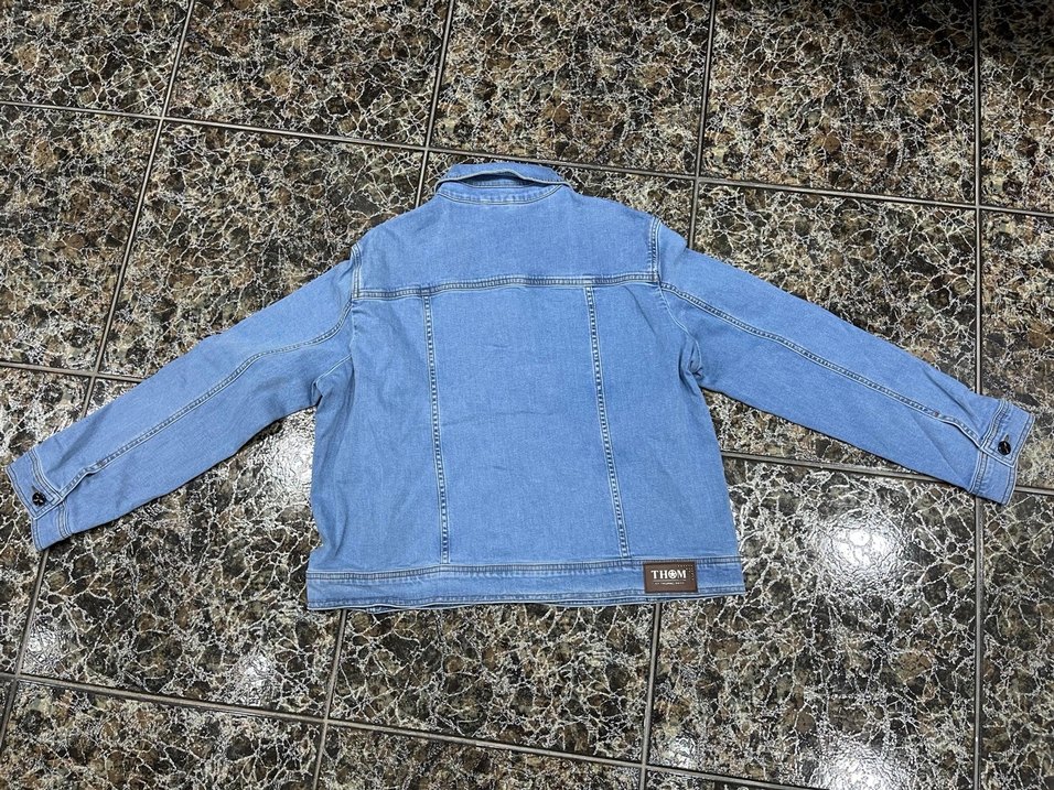 Kadın Mavi Kot Ceket, , Rahat Kesim - Görsel 3