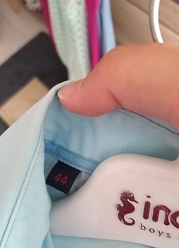 44 Beden mavi Renk mavi gömlek