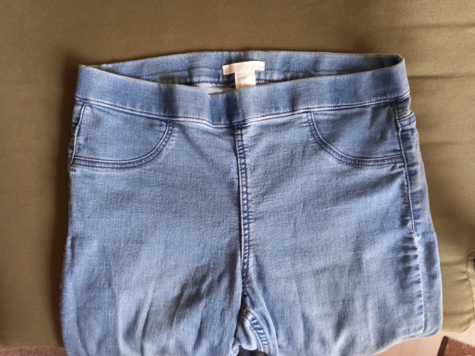 Kadın Mavi Denim Midi Boy Kot Pantolon - Görsel 4