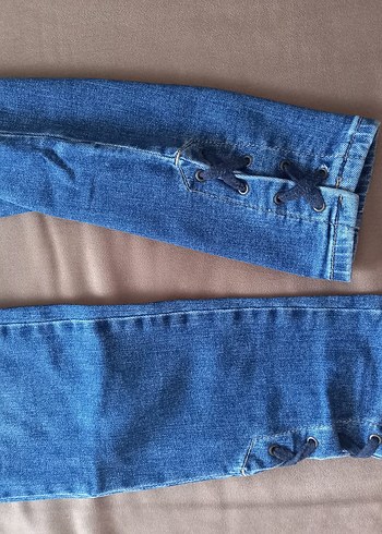 Kadın Mavi Dar Kesim Denim Jean - Görsel 3