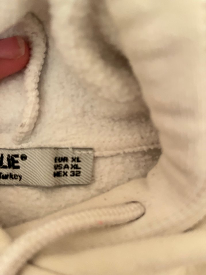 Beyaz Kapüşonlu BeAir 1970 Baskılı Sweatshirt - Görsel 3